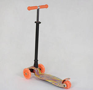 Самокат А 25597 /779-1340 MAXI "Best Scooter" (1) пластмасовий, 4 колеса PU, СВІТЛО, фото 2