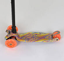 Самокат А 25597 /779-1340 MAXI "Best Scooter" (1) пластмасовий, 4 колеса PU, СВІТЛО, фото 2