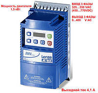 Частотный преобразователь Lenze ESV152N04TXB 1,5 кВт / вход 3ф / выход 3ф
