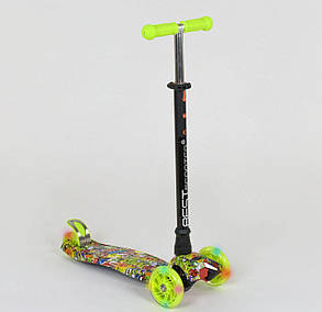 Самокат А 25534 /779-1332 MAXI "Best Scooter" (1) пластмасовий, 4 колеса PU, СВІТЛО, фото 2