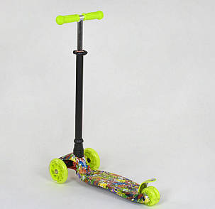 Самокат А 25534 /779-1332 MAXI "Best Scooter" (1) пластмасовий, 4 колеса PU, СВІТЛО, фото 2