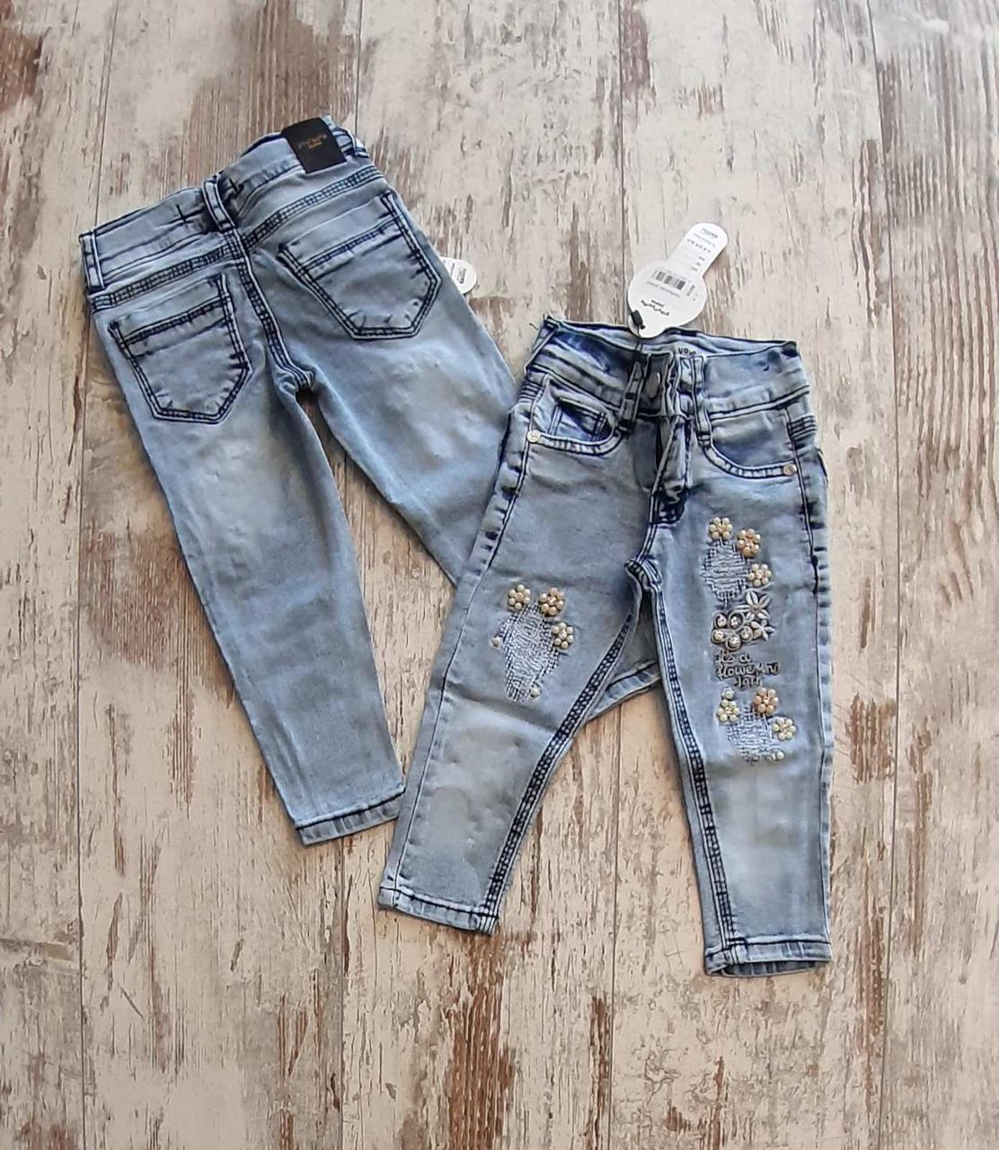 Детские джинсы для девочки р. 1-4 лет опт
