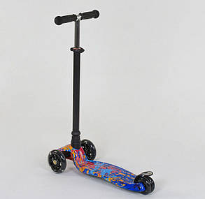 Самокат А 25595 /779-1338 MAXI "Best Scooter" (1) пластмасовий, 4 колеса PU, СВІТЛО, фото 2