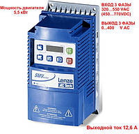 Частотный преобразователь Lenze ESV552N04TXB 5.5 кВт / вход 3ф / выход 3ф