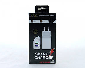 Адаптер на 2 USB з підтримкою Fast Charge AR-001