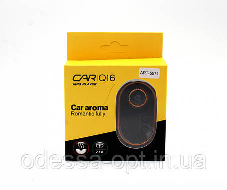 Трансмітер FM MOD. CAR Q16 BT з ароматизатором, фото 1