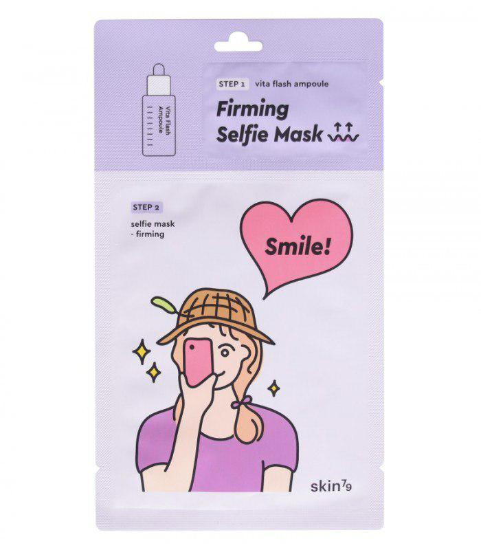 Двофазна зміцнююча маска для обличчя Skin79 Firming Selfie Mask 27g, фото 1