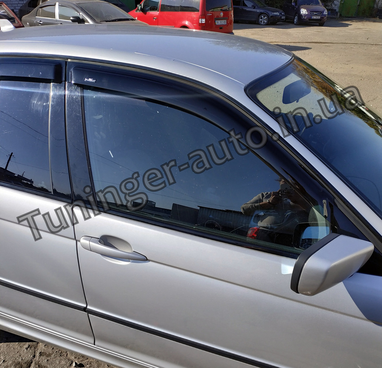 Дефлектори вікон (вітровики) BMW Е46 2003-2005 Sedan (Hic)