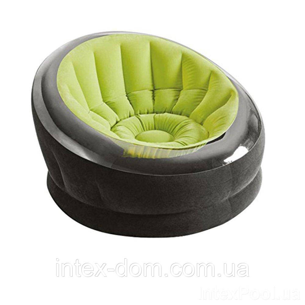 Надувне крісло Intex 66582 (112 х 109 х 69 см) (Зелене)