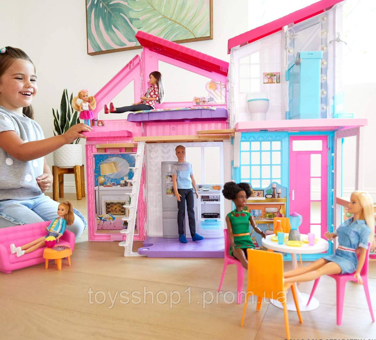 Барби дом Малибу Barbie FXG57 Malibu House Playset - фото 3 - id-p1110428213