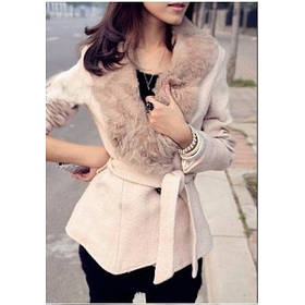 Жіноче коротке пальто/жіноче пальто з хутряним коміром