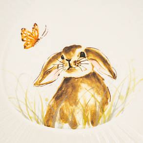 Тарілка Казковий кролик і метелик, в упаковці 4шт. (4002-011), фото 2