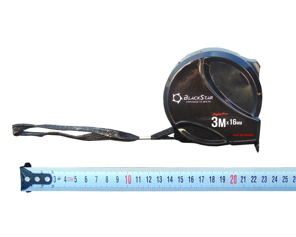 40-80195 Рулетка BlackStar Night-PRO 5m * 19mm (120/12шт)