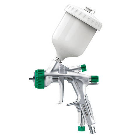 Фарборозпилювач пневм. HVLP форс. 1.3 мм бачок 600мл верх.пласт. ITALCO Shine-1.3, фото 1