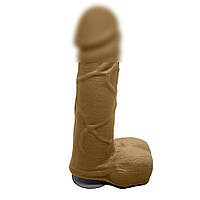 Крафтове мило член із присоскою Чистий Кайф Коричневий L ( SO2632 )