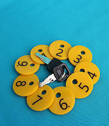 Брелки для ключів готелів, спорт залів, камер зберігання, шафок, басейнів