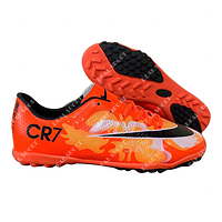 Футбольные бампы (сороконожки) Nike Mercurial CR7 U285-2 Orange, р. 36-41