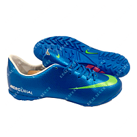 Футбольні бампи (сороконіжки) Nike Mercurial U1026-2-6 Blue, р-р 40