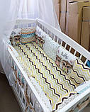 Постільний набір в ліжечко для новорожденого Тедді, фото 2