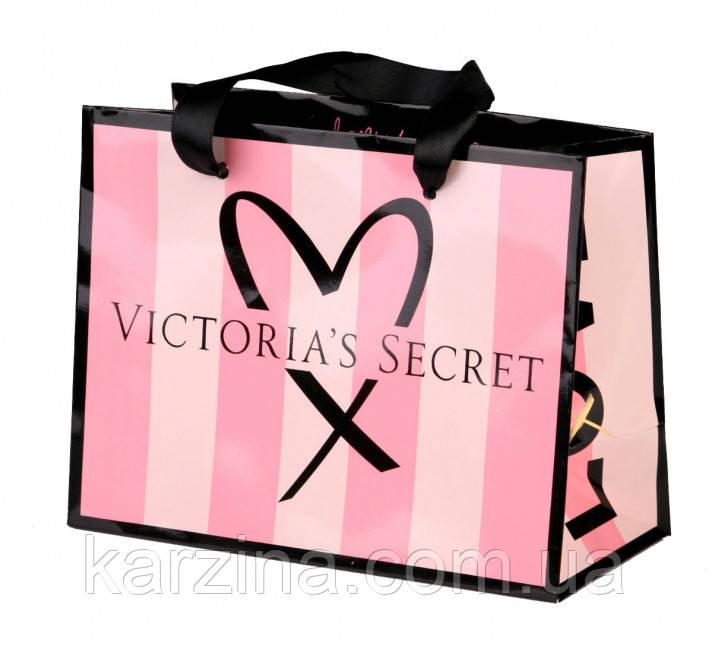Дуже великий пакет з серцем р. XL Victoria's Secret (41см.х30см.х15см)