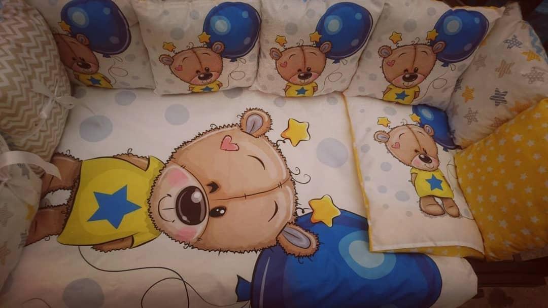 Постільний набір в ліжечко для новорожденого ТМ Бонна Звірі