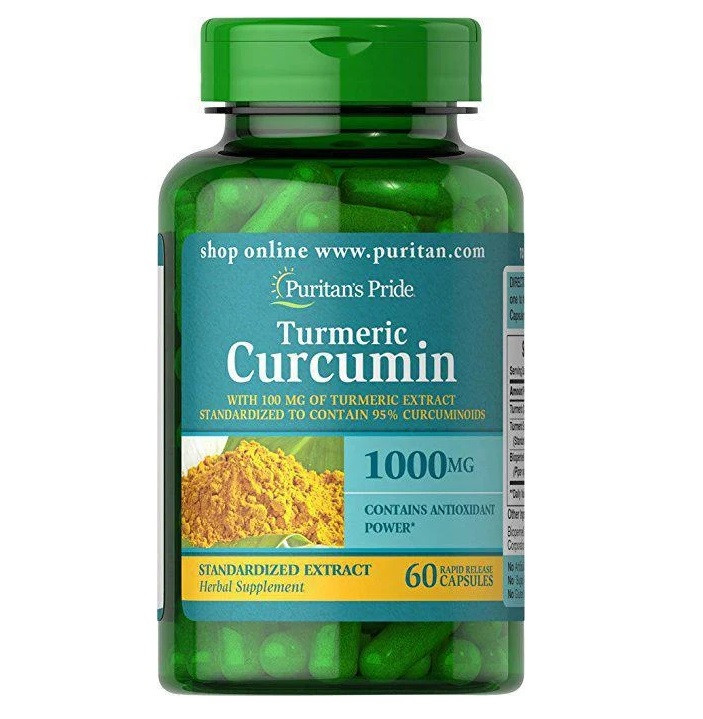 Куркума з куркуміном і биоперин Puritan's Pride Turmeric Curcumin with Bioperine 1000 мг 60 капс.