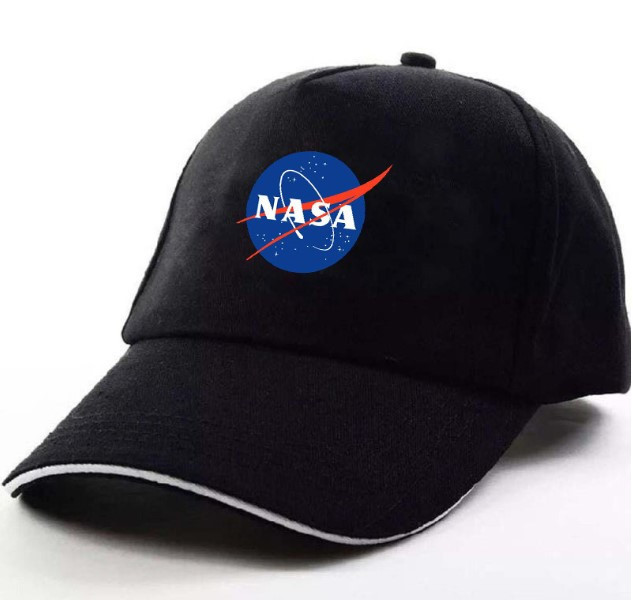 Кепка Бейсболка Nasa Чорна із зображенням