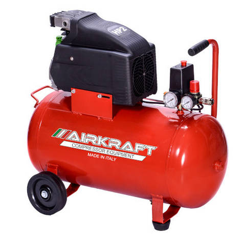 Компресор поршневий Vрес=50л 170л/хв 220V AIRKRAFT AK50-170-ITALY, фото 1
