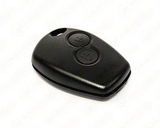 Корпус ключа БЕЗ язичка, на 2 кнопки на Renault Scenic II 2001->2009 — DSP - 291005