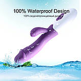 Подвійний фаллоімітатор вібратор для жінок Кролик вібратор для клітора Великий жіночий вібратор ділдо фалос, фото 4