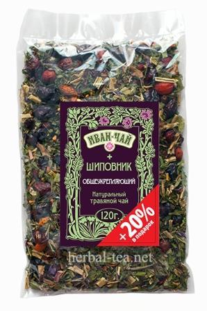 Фіточай Іван-чай + шипшина (загальнозміцнюючий) , 100г Іван-Чай