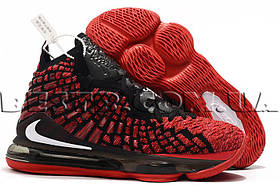 Баскетбольні кросівки Nike Lebron 17 "University Red Black"