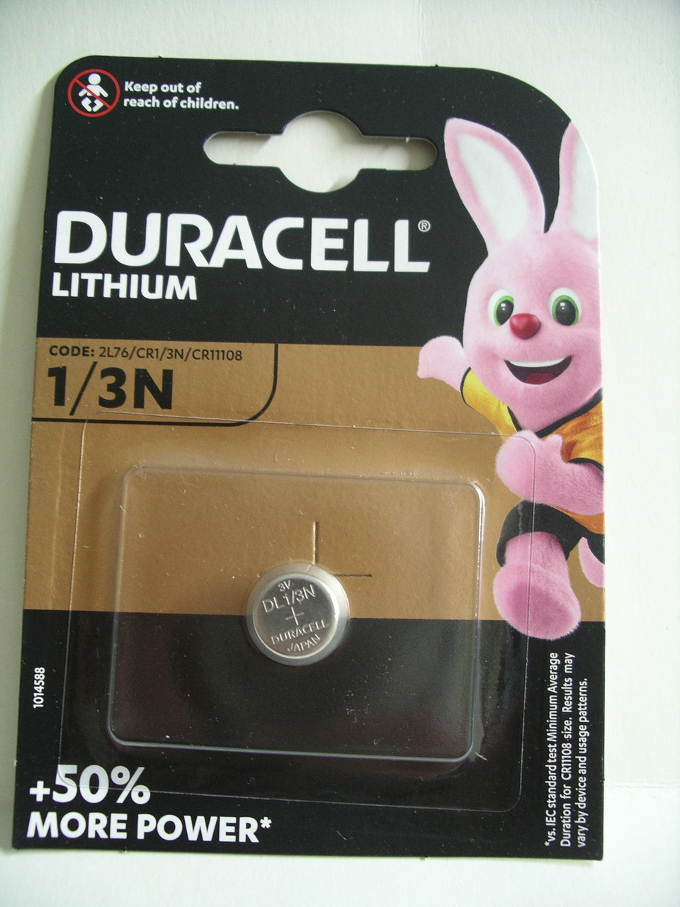 Батарейка Duracell CR DL 1/3N літієва 3V