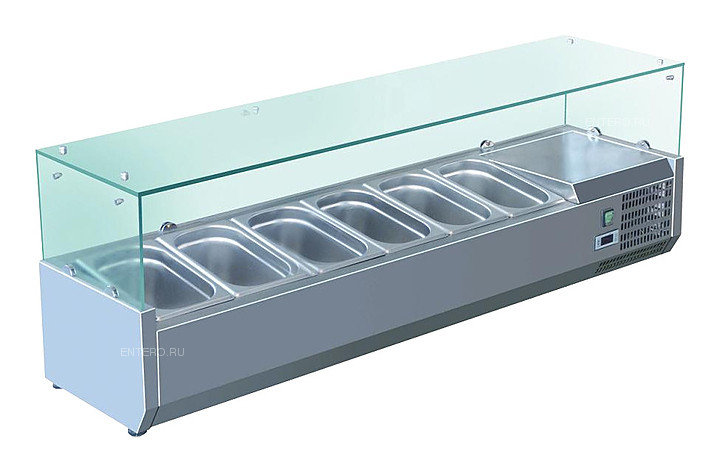 Вітрина холодильна Berg G-VRX 1400/330 (пряме скло), фото 1