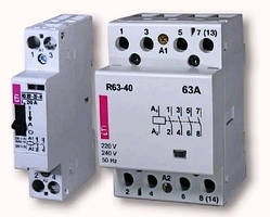 R, RD, R-R — монтажні контактори AC1