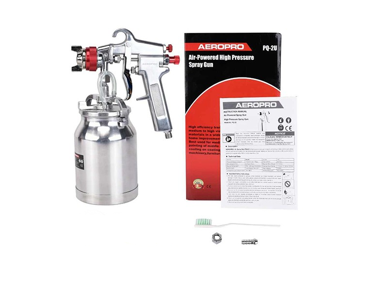 Фарбопульт пневматичний тип HP нижні.метал.бачок для використання з фарбо-агніталевими баками AEROPRO