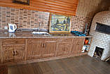 Кухня дерев'яна без верхніх шаф, фото 3