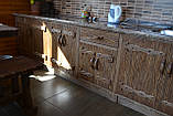 Кухня дерев'яна без верхніх шаф, фото 5