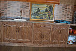 Кухня дерев'яна без верхніх шаф, фото 4