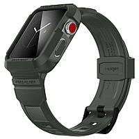 Чохол з ремінцем Spigen Rugged Armor Pro для Apple Watch 40/41 Series 8/7/6/5/4 у кольорі Хакі, фото 2