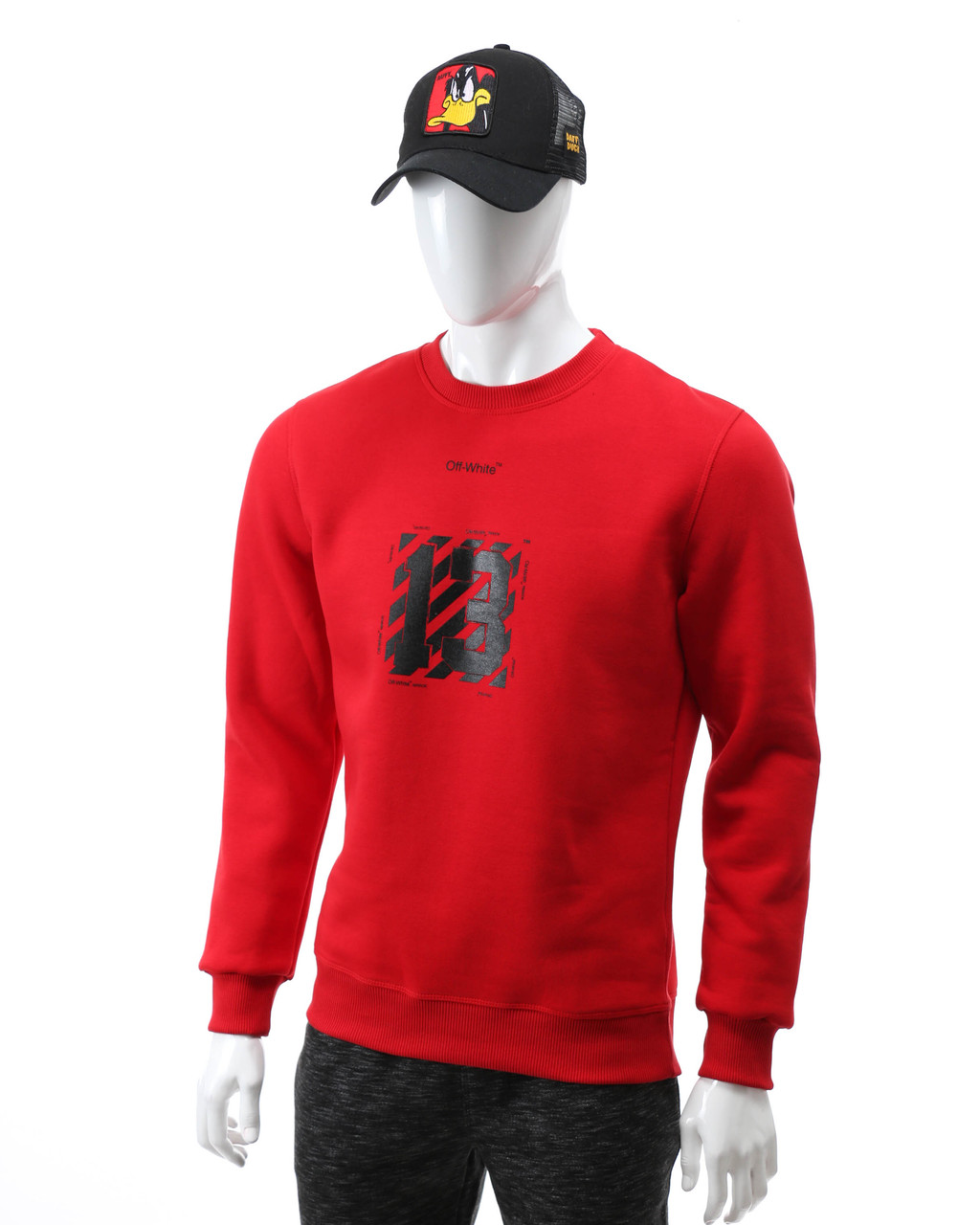 Світшот осінь-зима червоний OFF-WHITE No13 RED M (Р) 19-503-003-001