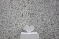 Декор сердце маленькое из пенопласта 9см толщ 1,6 см