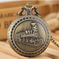 Карманные мужские часы на цепочке отличный подарок железнодорожнику