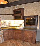 Кухня під старовину з натурального дерева, фото 4