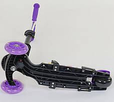 Самокат 5в1 97240 (1) Best Scooter, АБСТРАКЦІЯ, PU колеса, ПІДСВІЧУВАННЯ КОЛІС, фото 3