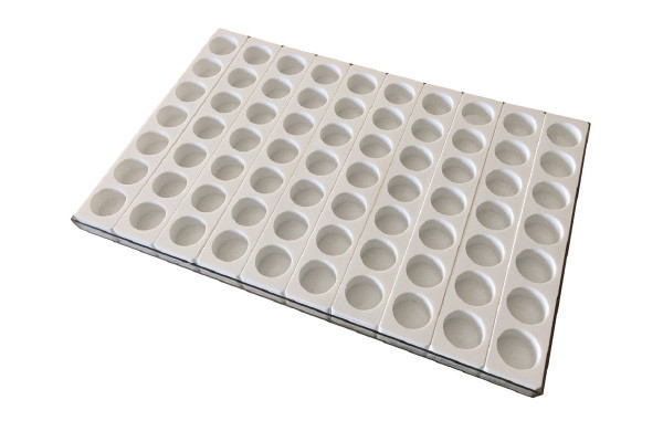Форма для десерту "Multiflex40 – 10" 60х40х2.5см/2800мл силіконова на 70 комірок + піднос Silikomart