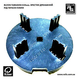 TABS4MM-H25 Хрестик з роздільними пластинами для гранітних плит тераси на опорах Buzon DPH-TABS-4,5-H25