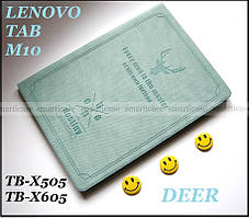 Бірюзовий чохол для дівчини Deer Wave для Lenovo Tab M10 (TB-X505L Tb-X505F TB-X605L/F)