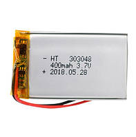 Батарея 400 mAh 3.7V 303048 Літій-Полімер Акумулятор для MP3 Плеєра GPS Відеореєстратора
