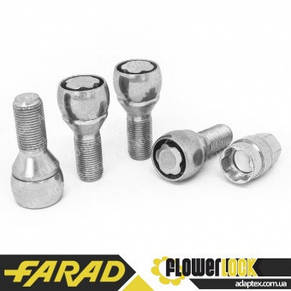 FARAD FLOWERLOCK ⁇ Болти секретки М14х1.25х28 Конус Обертове кільце Ключ 17 (2 ключі), фото 3